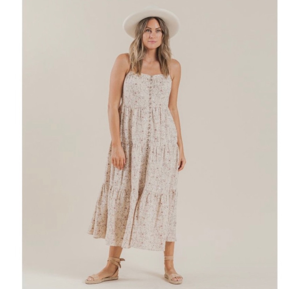 Rylee&Cru dragonfly tier maxi dress